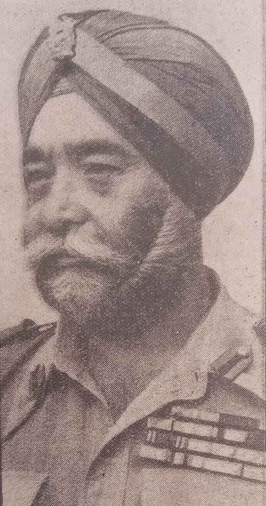 Colonel Balwant Singh 1st Rajindra Sikhs WW2 Indian Army ranks