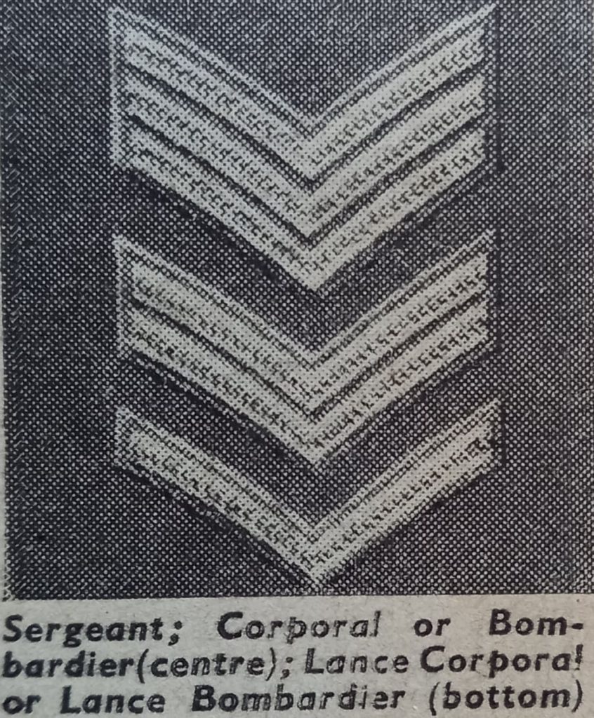 WW2 British Army ranks